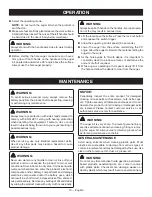 Preview for 14 page of Ryobi RY40701 Operator'S Manual