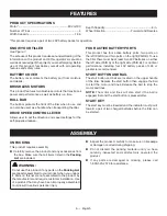 Preview for 12 page of Ryobi RY40702 Operator'S Manual