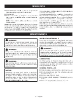 Preview for 17 page of Ryobi RY40702 Operator'S Manual