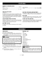 Preview for 10 page of Ryobi RY40703 Operator'S Manual