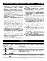 Предварительный просмотр 18 страницы Ryobi RY40703 Operator'S Manual