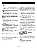 Preview for 31 page of Ryobi RY40703 Operator'S Manual