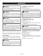 Preview for 13 page of Ryobi RY40801 Operator'S Manual