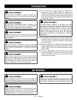 Preview for 21 page of Ryobi RY408010 Operator'S Manual