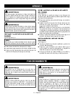 Preview for 30 page of Ryobi RY408010 Operator'S Manual