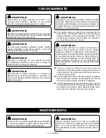 Preview for 32 page of Ryobi RY408010 Operator'S Manual