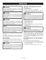 Preview for 13 page of Ryobi RY40804 Operator'S Manual