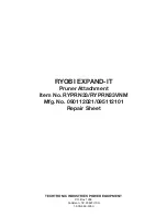 Preview for 12 page of Ryobi RY40805 Operator'S Manual