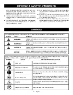 Preview for 8 page of Ryobi RY40809 Operator'S Manual