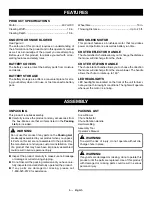 Preview for 10 page of Ryobi RY40809 Operator'S Manual