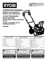 Предварительный просмотр 1 страницы Ryobi RY40890VNM Operator'S Manual