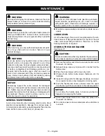Preview for 10 page of Ryobi RY40890VNM Operator'S Manual