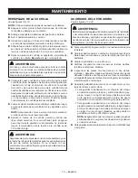 Предварительный просмотр 40 страницы Ryobi RY40LM01 Operator'S Manual