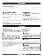 Предварительный просмотр 11 страницы Ryobi RY41130 Operator'S Manual