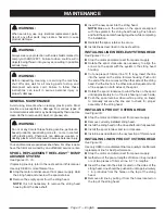 Preview for 15 page of Ryobi RY41130 Operator'S Manual