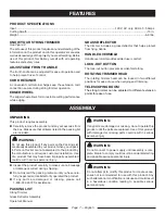 Предварительный просмотр 11 страницы Ryobi RY41140 Operator'S Manual