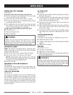 Preview for 13 page of Ryobi RY41140 Operator'S Manual