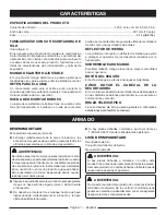 Предварительный просмотр 31 страницы Ryobi RY41140 Operator'S Manual