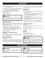 Preview for 13 page of Ryobi RY41141 Operator'S Manual