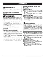 Preview for 10 page of Ryobi RY42144 Operator'S Manual