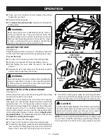 Предварительный просмотр 14 страницы Ryobi RY48ZTR100 Operator'S Manual