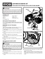 Preview for 109 page of Ryobi RY48ZTR100 Operator'S Manual