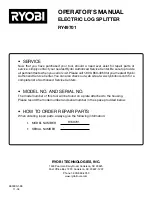 Preview for 16 page of Ryobi RY49701 Operator'S Manual