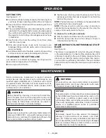 Preview for 13 page of Ryobi RY4CCS Operator'S Manual