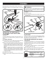 Предварительный просмотр 9 страницы Ryobi RY52502 Operator'S Manual