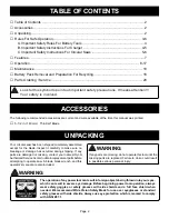 Preview for 2 page of Ryobi RY6200 Operator'S Manual