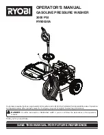 Предварительный просмотр 1 страницы Ryobi RY80030A Operator'S Manual