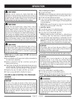 Preview for 14 page of Ryobi RY802800 Operator'S Manual