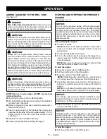 Preview for 14 page of Ryobi RY802925 Operator'S Manual