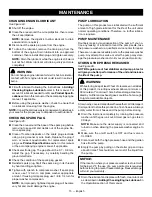 Preview for 19 page of Ryobi RY802925 Operator'S Manual