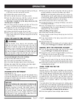 Preview for 16 page of Ryobi RY803000 Operator'S Manual