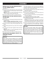Preview for 12 page of Ryobi RY803000E Operator'S Manual