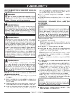 Preview for 47 page of Ryobi RY803001 Operator'S Manual