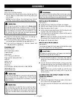 Preview for 11 page of Ryobi RY803300H Operator'S Manual