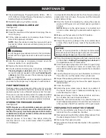 Preview for 19 page of Ryobi RY80518 SERIES Operator'S Manual