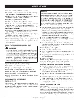 Preview for 16 page of Ryobi RY80533 SERIES Operator'S Manual