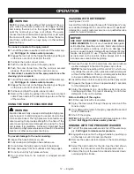 Preview for 16 page of Ryobi RY80588A Operator'S Manual