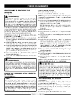 Preview for 45 page of Ryobi RY80930 Operator'S Manual