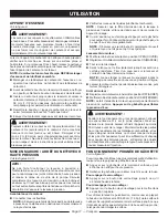 Предварительный просмотр 30 страницы Ryobi RY80935 Series Operator'S Manual