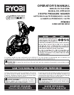 Предварительный просмотр 1 страницы Ryobi RY80940 Series Operator'S Manual