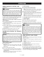 Preview for 15 page of Ryobi RY80940 Series Operator'S Manual