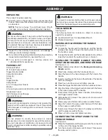 Preview for 11 page of Ryobi RY80940B Operator'S Manual