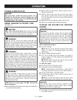 Preview for 14 page of Ryobi RY80940B Operator'S Manual
