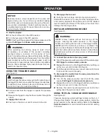 Preview for 15 page of Ryobi RY80940B Operator'S Manual