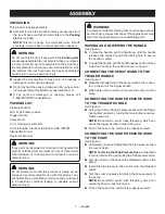 Preview for 11 page of Ryobi RY80942 Operator'S Manual