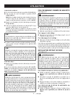 Preview for 31 page of Ryobi RY80942 Operator'S Manual